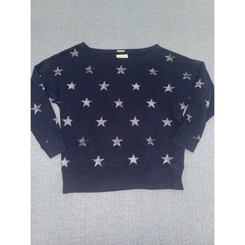 Denim & Supply Ralph Lauren L Sweatshirt Blue Star RL Boyfriend Top